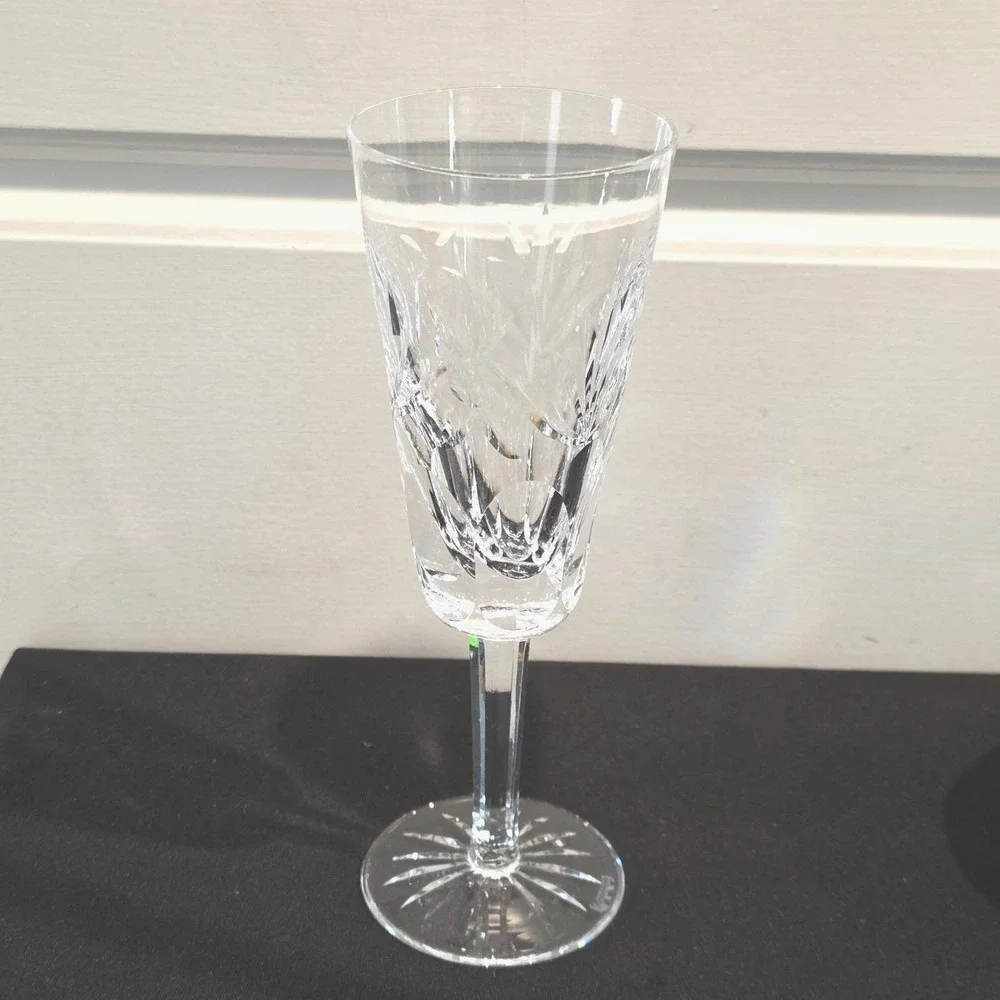 Waterford Crystal Champagne Glass, Luxury Cut Stemware, Toasting Flute, Ashling‎